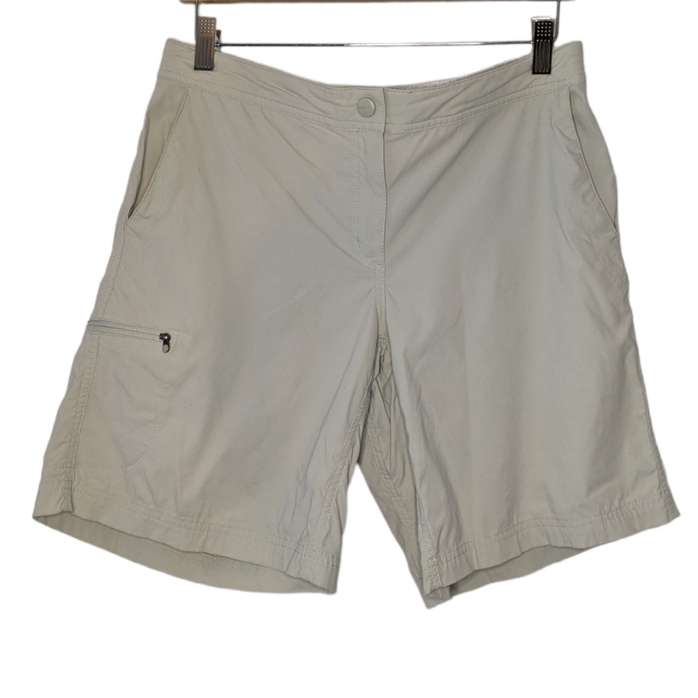 L.L. Bean hiking trail outdoor ative shorts beige size 8 @K1